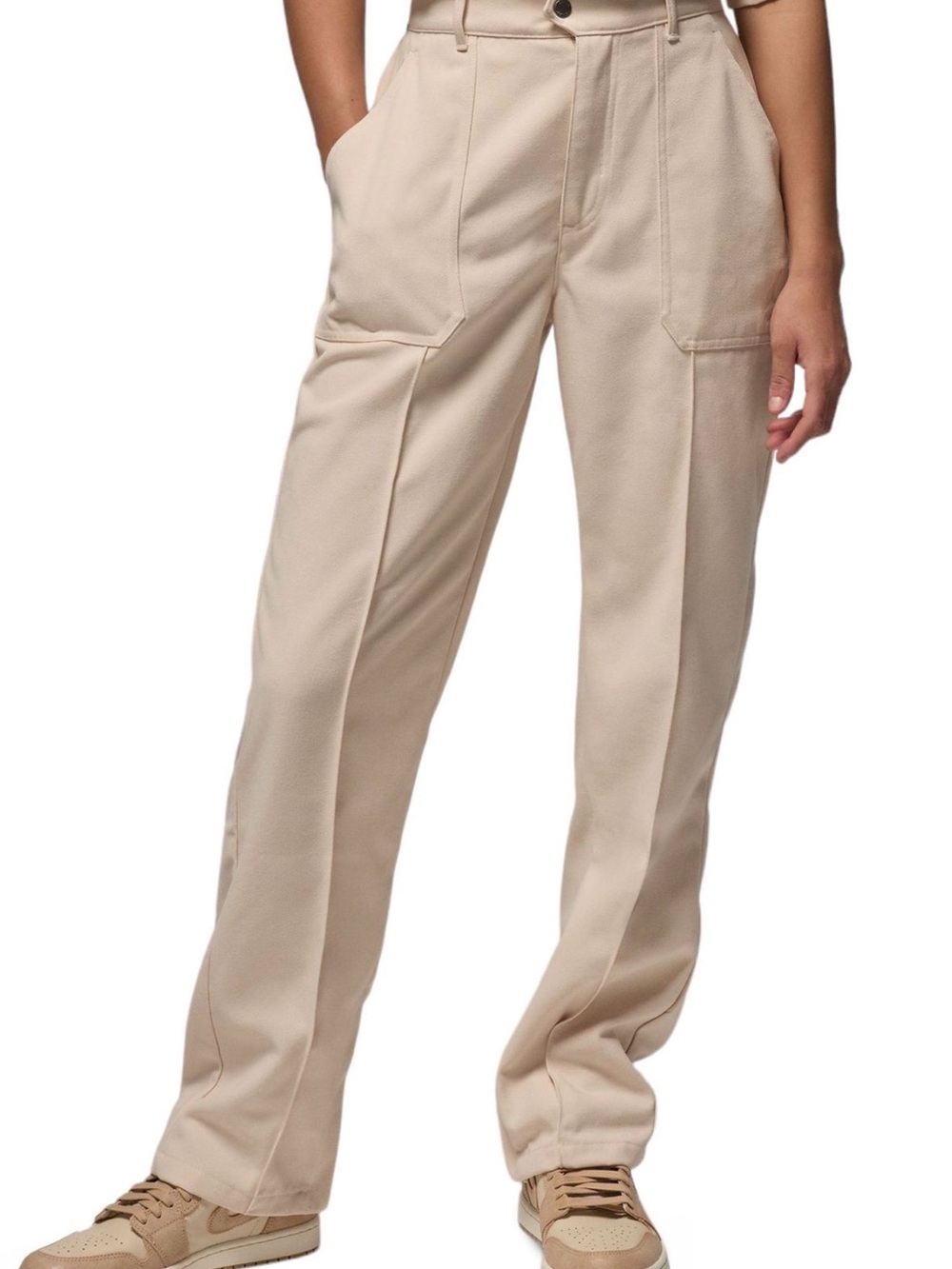 NWT Women’s Jordan Flight Utility Pants Medium Cream Beige $110 MSRP✨